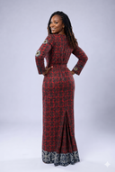 The Imara Maxi Gown- Deep Red