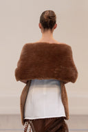 The "Esosa" Fur-Trimmed Floral-Appliqué Mini Ensemble