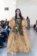 The "Ọláwùmí" Sheer Gold Metallic Gown
