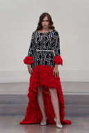 The "Ọlá Nma" High-Low Floral Couture Gown (Uncollared Edition)