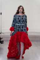 The "Ọlá Nma" High-Low Floral Couture Gown (Uncollared Edition)