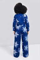 Jemimah Star-Patterned Co-ord — Cobalt/White