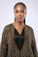 Tari Chiffon Tiered Maxi — Olive/Mocha