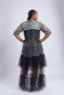 The Ariya Tulle-Hem Shift Dress