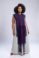 The Morayo Maxi Gown — Sage & Indigo Fringe