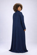Paloma Color-Block Kaftan — Burgundy/Navy/White