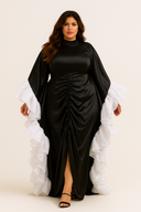 Ayanmoire Elegant Dress - black and white