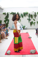 Tosin Ankara Camo Trousers - Main Colour - Yellow