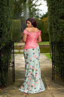 Ajoke Off-Shoulder Lace with Two Contrasting Colours (Only By Order)