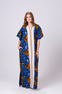 Tamara Adire Kaftan Maxi Dress - Multi-coloured