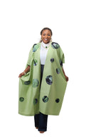 Eniola Batik  long jacket – Mint Green