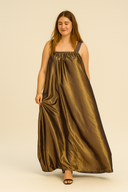 Kaltume Striped Dress - gold