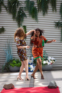 Adebimpe Short Sleeve Shirt and Matching Knicker Shorts - Brown