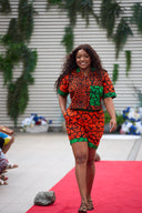 Adebimpe Short Sleeve Shirt and Matching Knicker Shorts