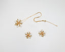 White Bead Earrings and Necklace Set