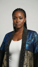 Ìfẹ́ayọ̀ Metallic Kimono Jacket