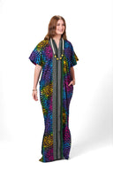 Susana Adire Kaftan Maxi Dress - Multi-coloured