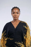 Tife Gold-Dust Ruched Dress