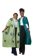 Eniola Batik  long jacket – Emerald Teal