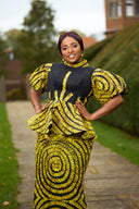 Labake Maxi Skirt With A Matching Blouse  - yellow