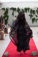 Ayomide Pleated Dress - Black dress