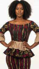 Feyisayo Off-Shoulder Peplum Midi Set