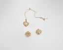 Cats Eye Leaf Necklace set
