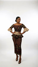 Feyisayo Off-Shoulder Peplum Midi Set