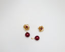 Red Flower Earrings