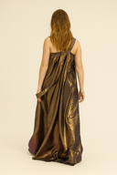 Kaltume Striped Dress - gold