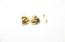 Gold Silver Irregular Clip Earrings