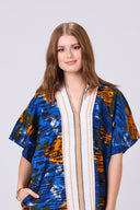 Tamara Adire Kaftan Maxi Dress - Multi-coloured