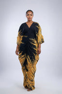 Tife Gold-Dust Ruched Dress