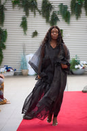 Ayomide Pleated Dress - Black dress