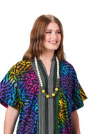 Susana Adire Kaftan Maxi Dress - Multi-coloured