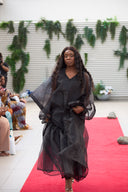 Ayomide Pleated Dress - Black dress
