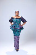 Ifeoluwa African Print Maxi Skirt with a matching blouse