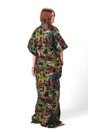 Elena Adire Kaftan Maxi Dress - multicoloured