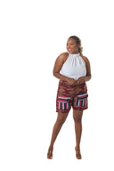 Adun -Striped Pocket Shorts – Earth Tones