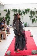 Ayomide Pleated Dress - Black dress