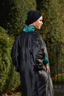 Oluwatoyin Beaded Maxi Boubou dress - Black/Teal