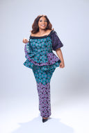 Ifeoluwa African Print Maxi Skirt with a matching blouse