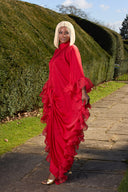 Ayanmoire Red Elegant Dress